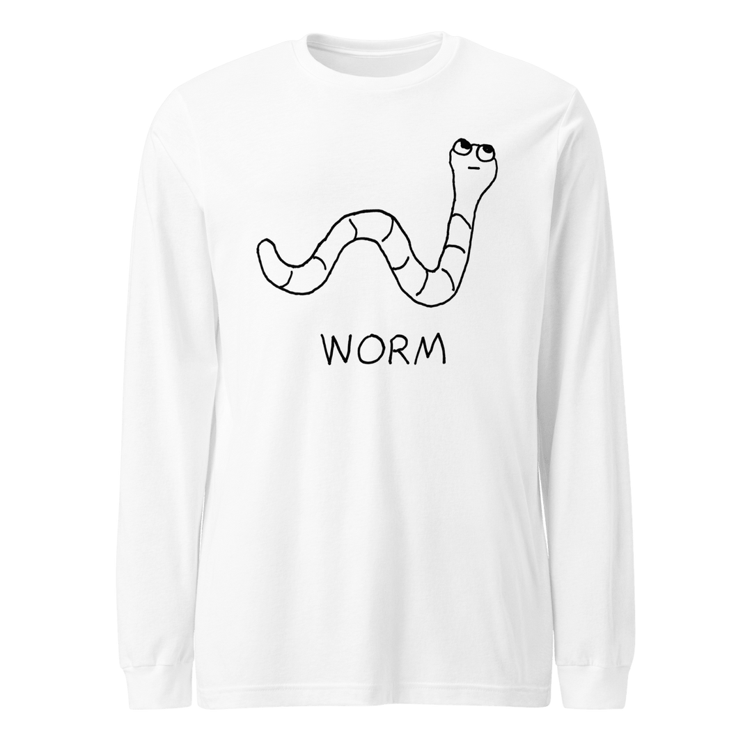 Worm - Long Sleeve Tee - LoFi Animal Shirts