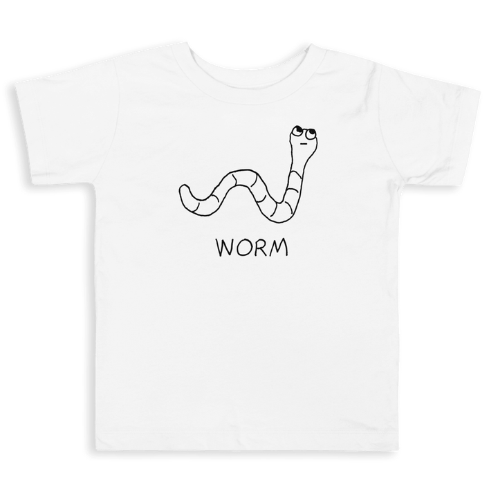 Worm - Toddler Tee - LoFi Animal Shirts