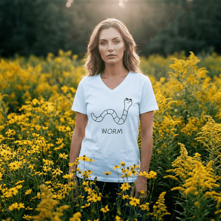 Worm - V - Neck T-Shirt - LoFi Animal Shirts