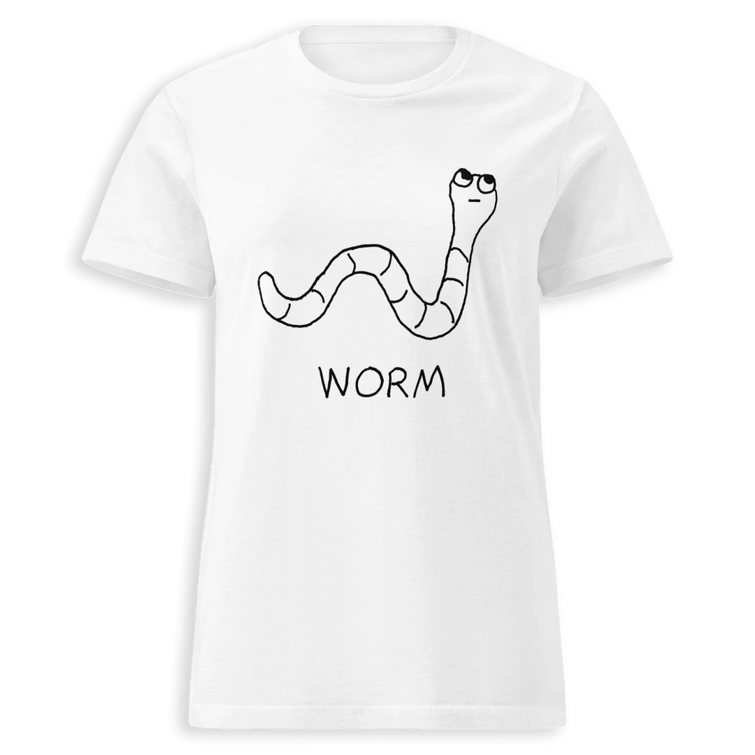 Worm - Women's Fitted Tee - LoFi Animal Shirts