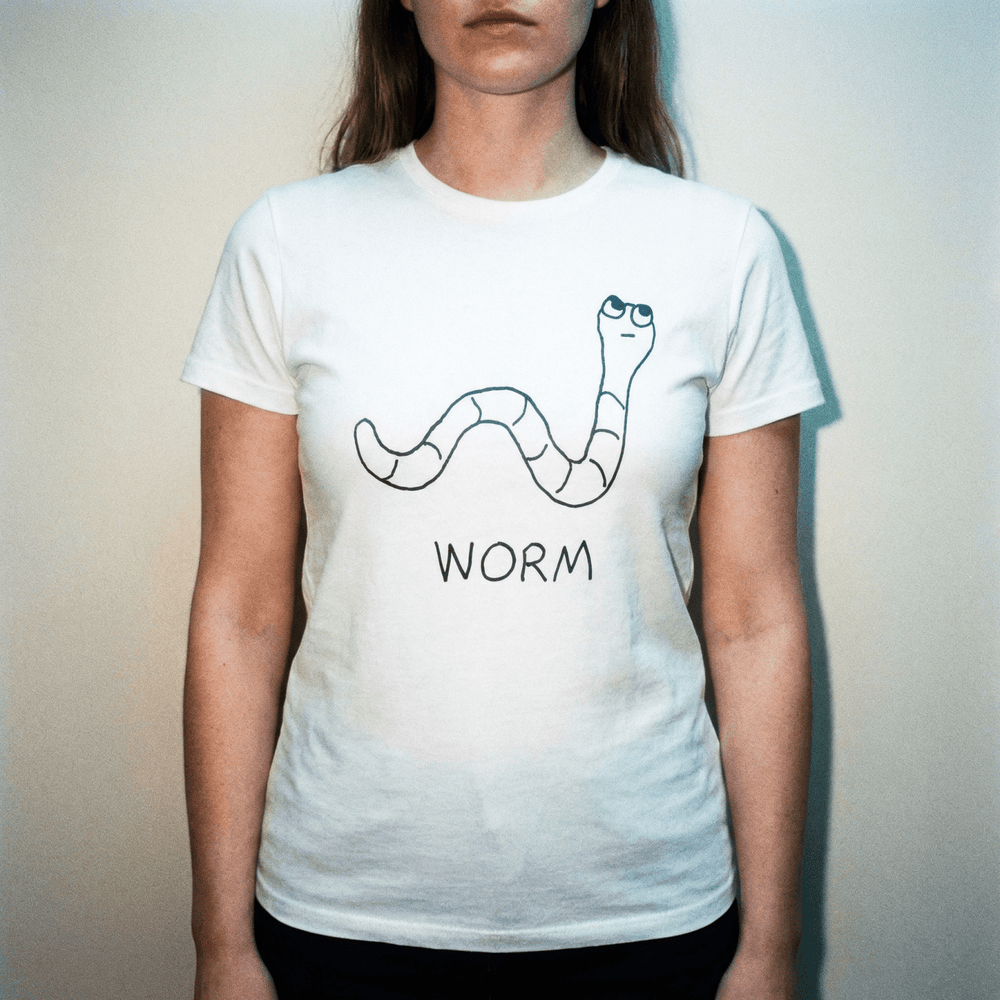 Worm - Women's Fitted Tee - LoFi Animal Shirts