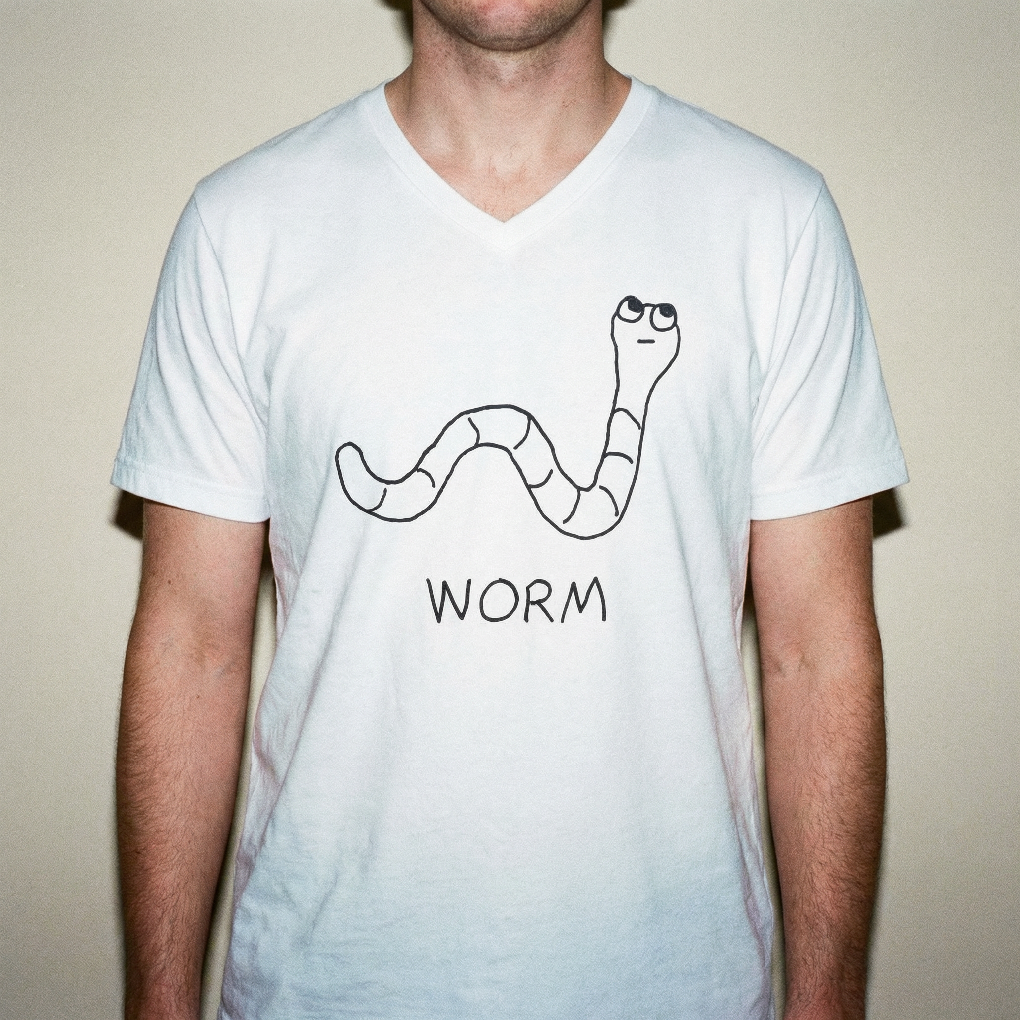 Worm - Unisex V-neck Tee
